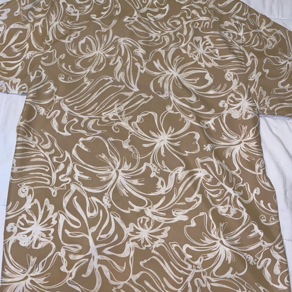 Quicksilver XL men’s vintage short sleeve casual rayon button down shirt